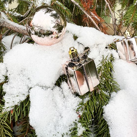 BOŽIČNE KROGLE MIX 311437 roza