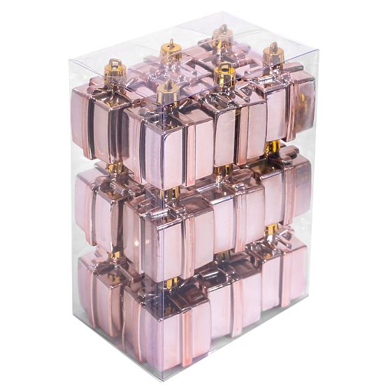 BOŽIČNE KROGLE MIX 311437 roza