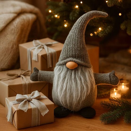 Božični škrat 35 cm YX045 SIV