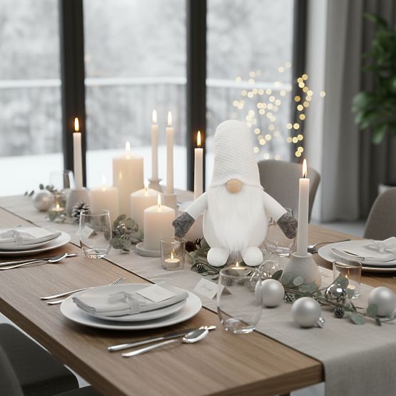 Božični škrat 35cm YX045 White