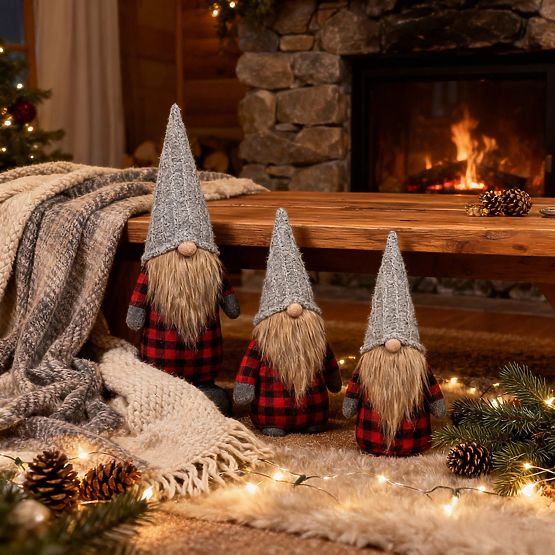 Božični škrat Set YX055 30+40+50cm