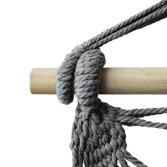 Brazilski viseči stol BAHIO siv