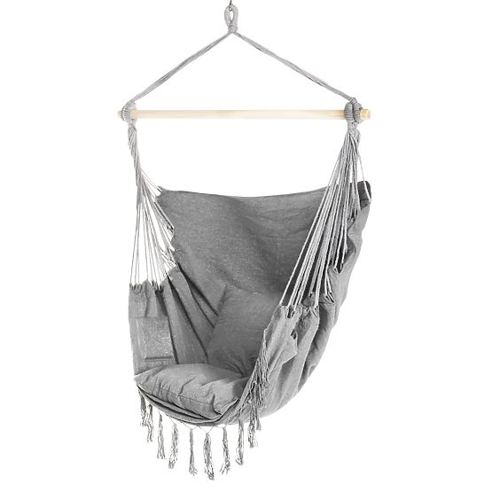 Brazilski viseči stol BAHIO siv