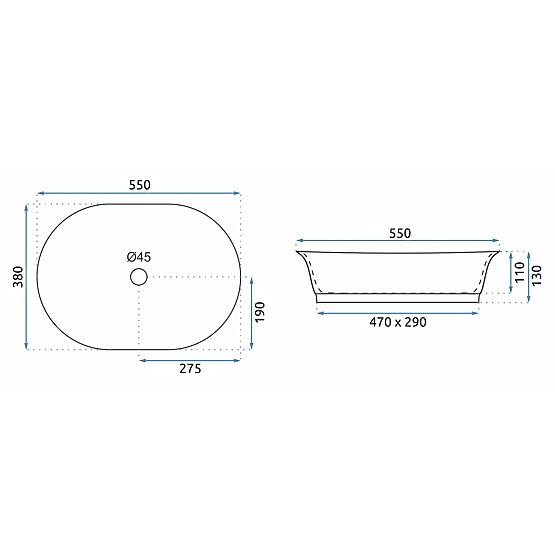Brezčasni umivalnik REA WILMA RUSTIC