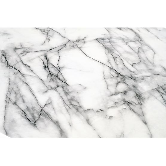 BRODWAY miza plošča - bel marmor, noga - črna (2p=1ks)