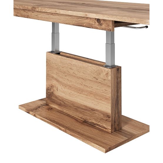 BUSETTI konferenčna miza plošča: hrast wotan, noge: hrast wotan (2p=1ks)