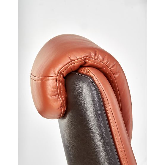 CALVANO pisarniški stol temno rjava / svetlo rjava