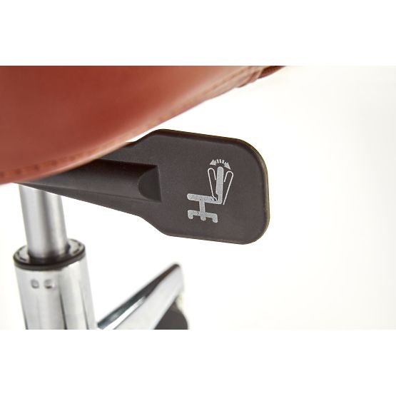 CALVANO pisarniški stol temno rjava / svetlo rjava