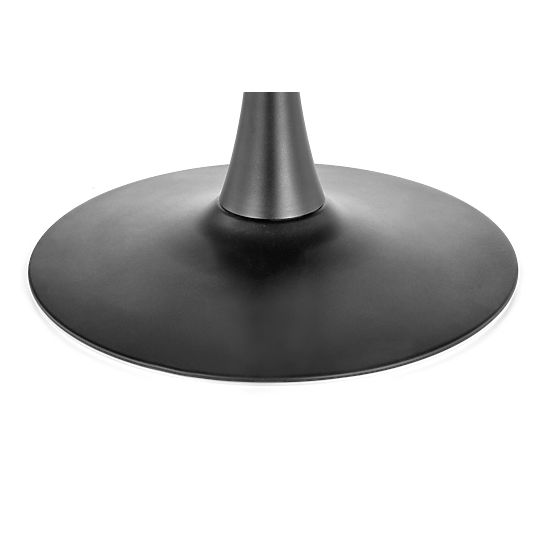 CARMELO okrogla miza, plošča - oreh, noga - črna (3p=1ks)