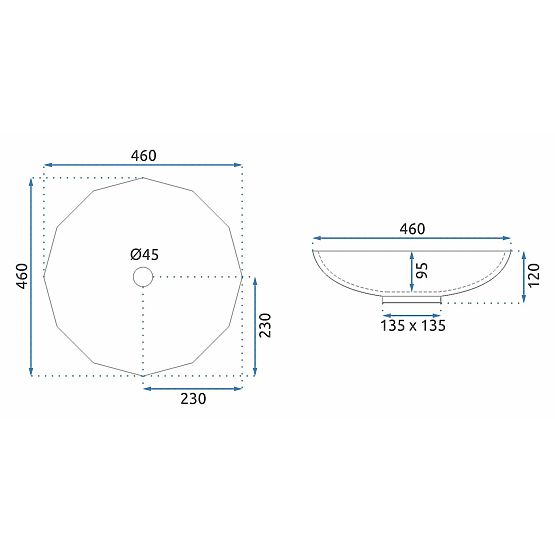 Časovno umivalnik REA ARCTIC BLACK