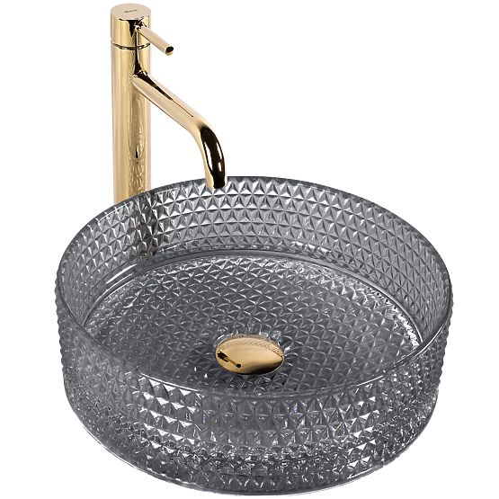 Časovno umivalnik Rea Cristal 35 Črna