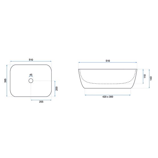 Časovno umivalnik Rea Freja Bež