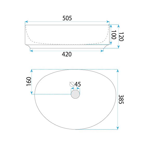Časovno umivalnik Rea Joana 50