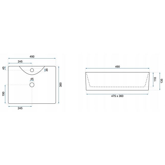 Časovno umivalnik REA Kelly Marmo