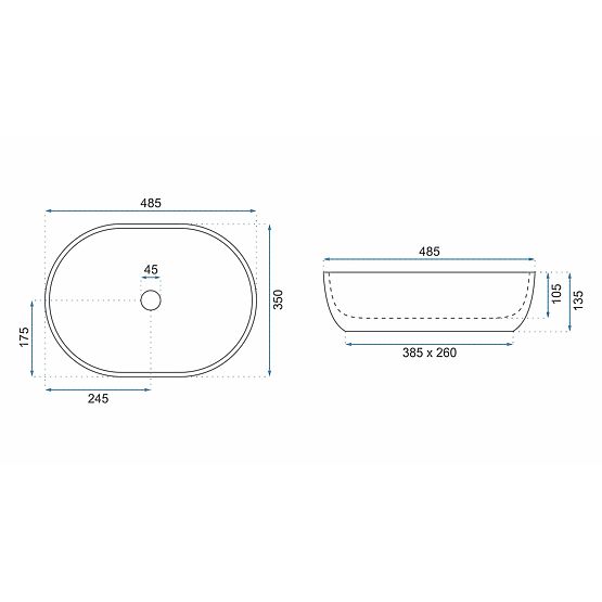 Časovno umivalnik Rea Lara Bež