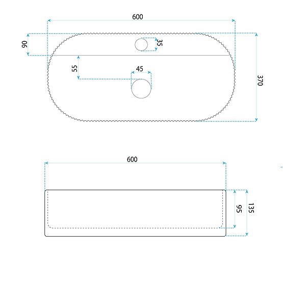 Časovno umivalnik Rea Marcela 60