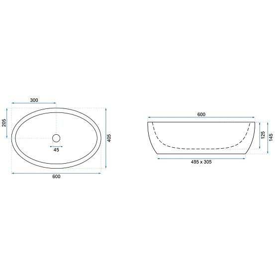 Časovno umivalnik Rea Meryl Črna / Zlata