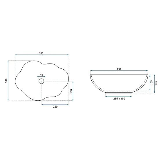 Časovno umivalnik Rea Pearl Akoya