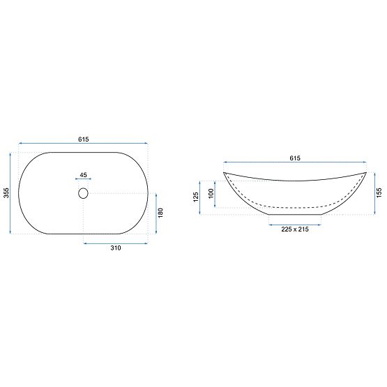 Časovno umivalnik Rea Royal 60