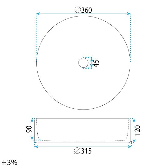 Časovno umivalnik Rea Stefania Fiori