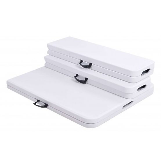 Catering set FETA WHITE miza + 2 klopi