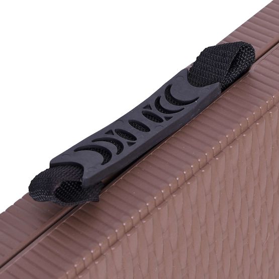 Catering set Ratan rjava miza 180 cm + 2 klopi