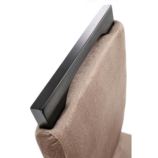 CLARION 2 stola črna / oblazinjenje: MONOLITH 09 (temno rjava) (1p=2kos)