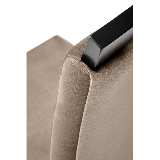 CLARION 2 stola črna / oblazinjenje: MONOLITH 09 (temno rjava) (1p=2kos)