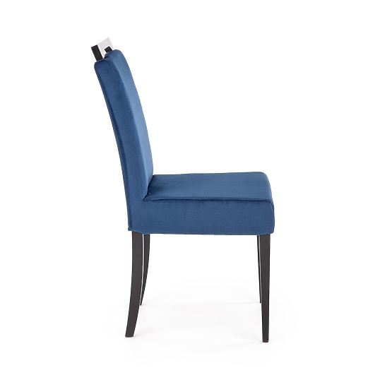 CLARION 2 stola črna / prevleka: MONOLITH 77 (temno modra) (1p=2kos)