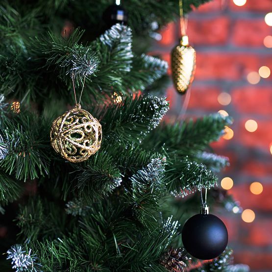 ČRNE BOŽIČNE KROGLE 100 KOSOV KL-21X04