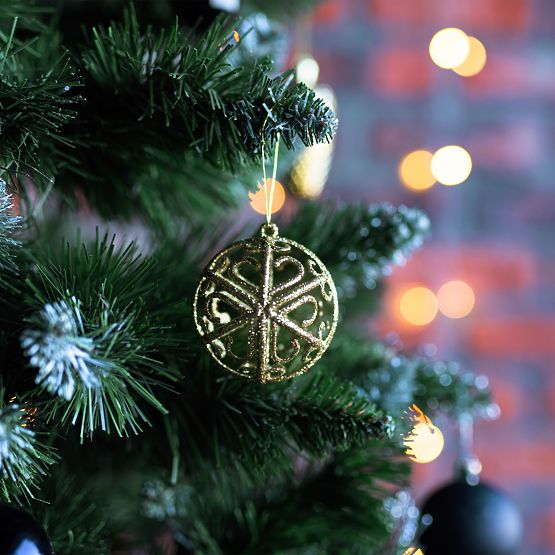 ČRNE BOŽIČNE KROGLE 100 KOSOV KL-21X04