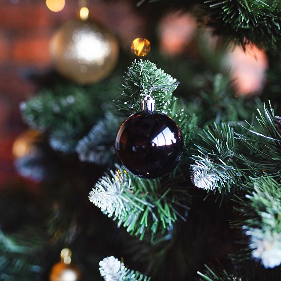 ČRNE BOŽIČNE KROGLE 100 KOSOV KL-21X04