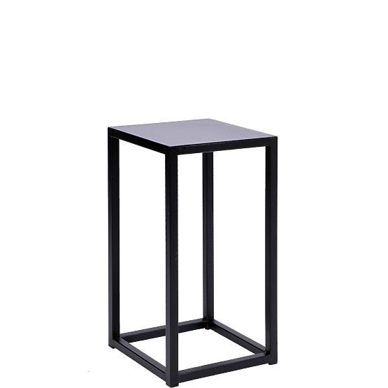 Cvetlični stojalo Piatto loft 40 cm črno