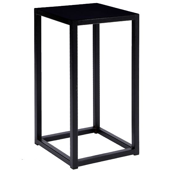 Cvetlični stojalo Piatto loft 40 cm črno