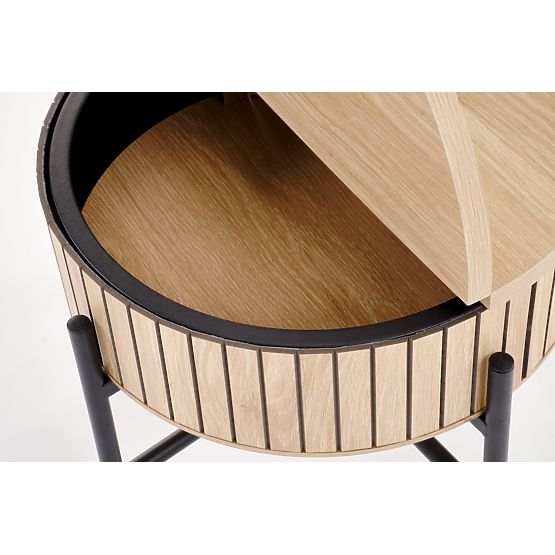 DANTE komplet 2 klopi, naravna / črna (1p=1komplet)