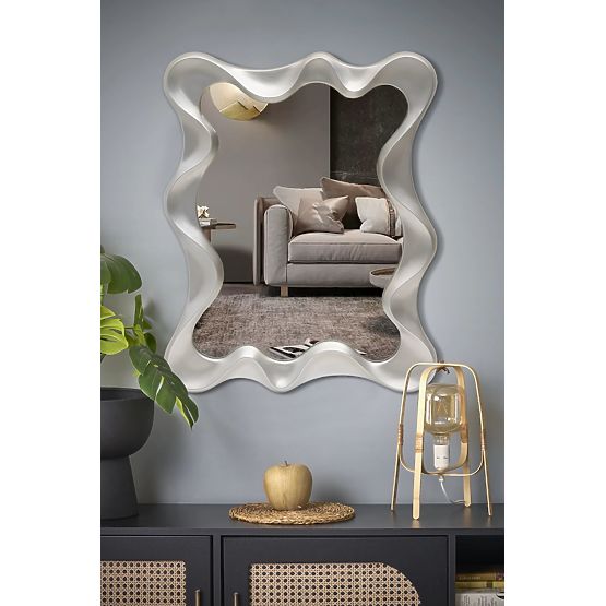 DECO stensko ogledalo, srebrna antika (1p=1kos)