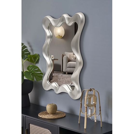 DECO stensko ogledalo, srebrna antika (1p=1kos)