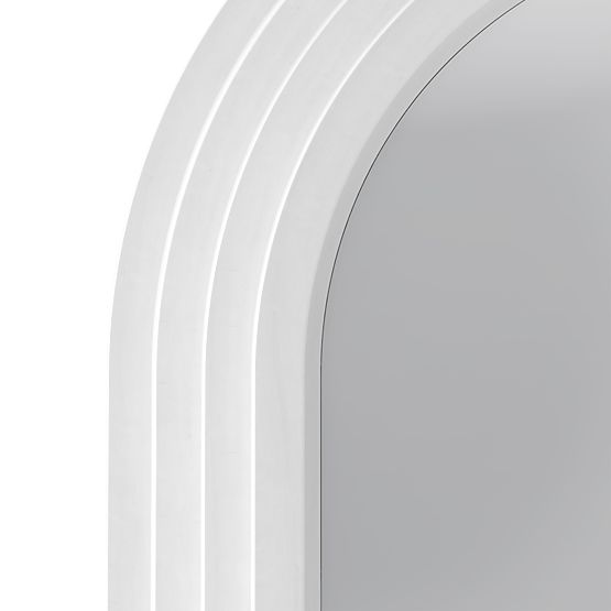 Dekorativno viseče ogledalo Giovanni 170x80 cm, belo, zaobljeno