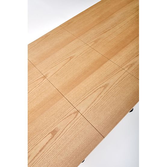 DERRICK raztegljiva miza naravni hrast / črna (2p=1ks)