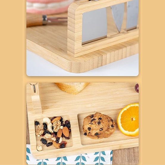 Deska za sir in prigrizke Salers s priborom