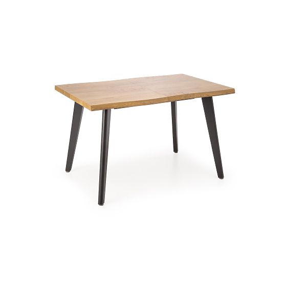 DICKSON 2 raztegljiva miza 150-210/90 cm, plošča - naravna, noge - črne (2p=1ks)
