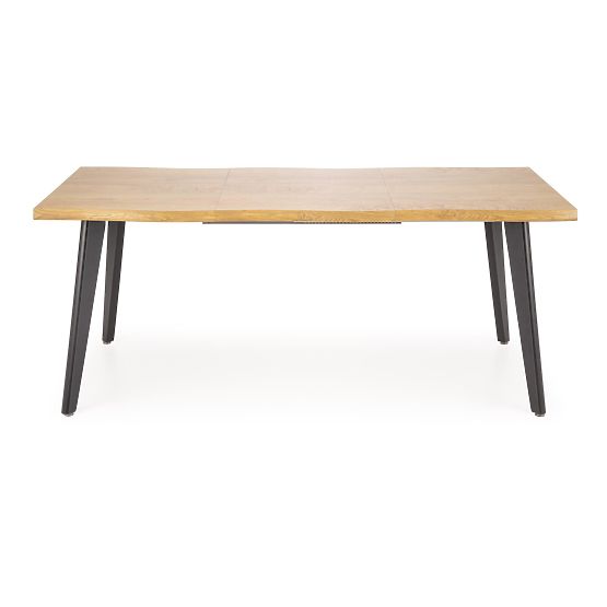 DICKSON 2 raztegljiva miza 150-210/90 cm, plošča - naravna, noge - črne (2p=1ks)