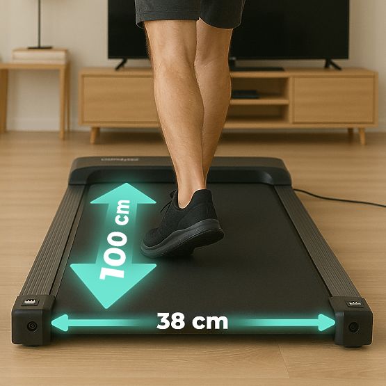 Domači električni tekalni trak walking pad pod mizo 6 km/h ModernHome