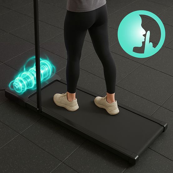 Domači tekaški trak z električnim nosilcem walking pad trening pod mizo 10 km/h ModernHome
