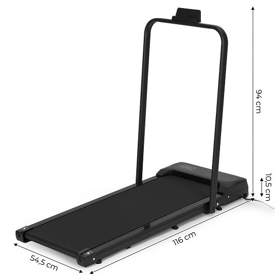 Domači tekaški trak z električnim nosilcem walking pad trening pod mizo 10 km/h ModernHome