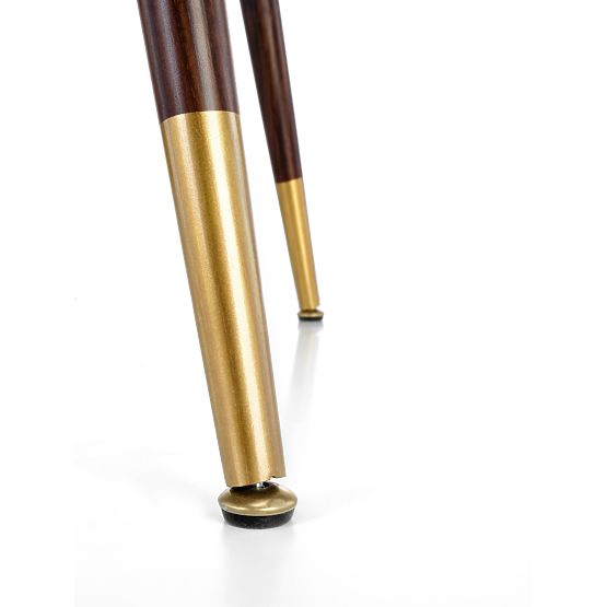 DOMENICO miza plošča - oreh, noge - oreh / zlata (2p=1ks)