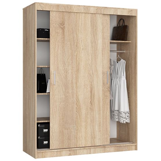 DRSNA OMARA 150 cm CLP MONO HRAST SONOMA