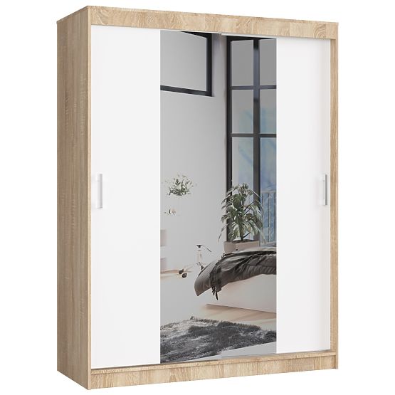 DRSNA OMARA 150cm CLP SONOMA / BELA
