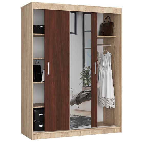 DRSNA OMARA 150cm CLP SONOMA / WENGE