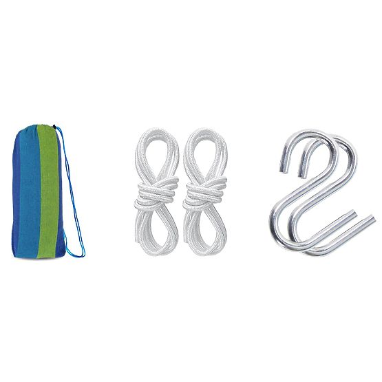 Dvojna viseča mreža 480143A MODRA